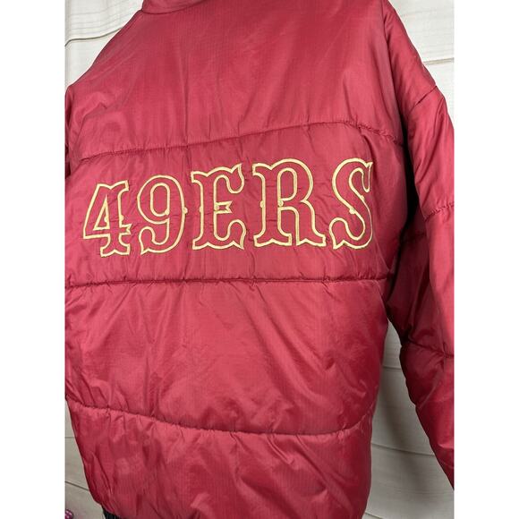 Vtg Pro Player 90'sSan Francisco 49ers Reversible Jacket Mens Large Please Read - Picture 2 of 8